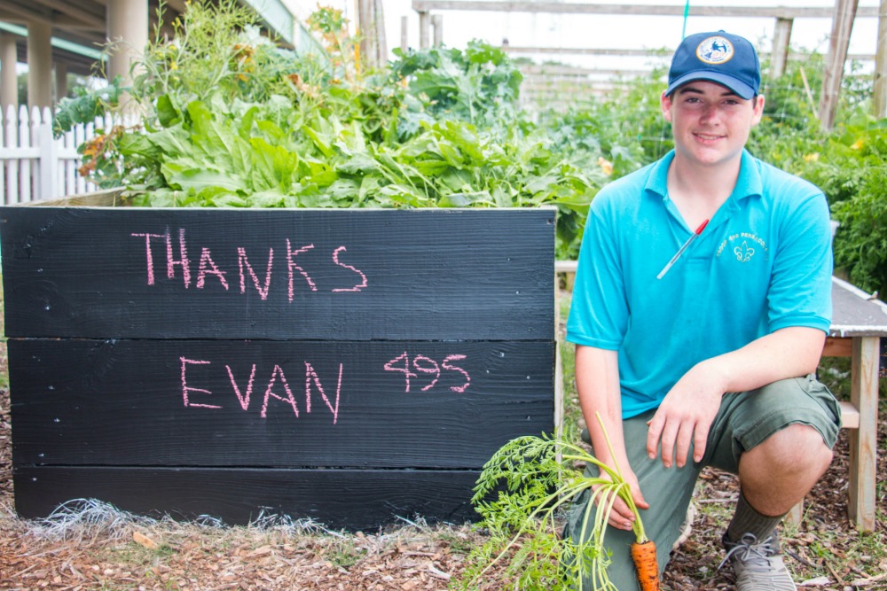 Innisfree Hotels Eagle Scout Gives Back to Community Garden